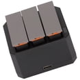 thumbnail image 4 of Battery Charger Kit, Battery And Triple USB Charger Multiple Circuit Protection ABS Fireproof Portable With LED Indicator For  OSMO Action Camera, 4 of 8