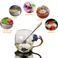 thumbnail image 4 of 1 Set Rose Glass with Spoon Tea Mug Coffee Mug Suitable for Gift Giving, 4 of 5