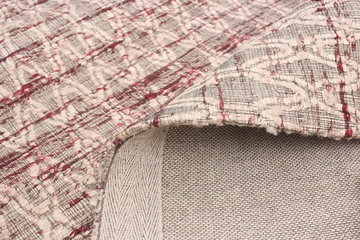 ECARPETGALLERY 4'9" x 7'5" Contemporary Collage Handmade Area Rug for Living Room, Dining Room and Bedroom in Grey