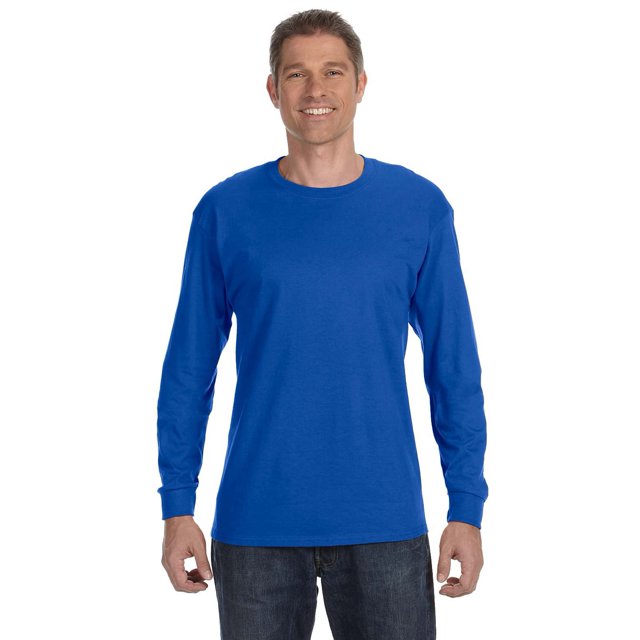 Gildan T-Shirt Homme Manches Longues en Coton Lourd 5.3 oz. Royal 2TG