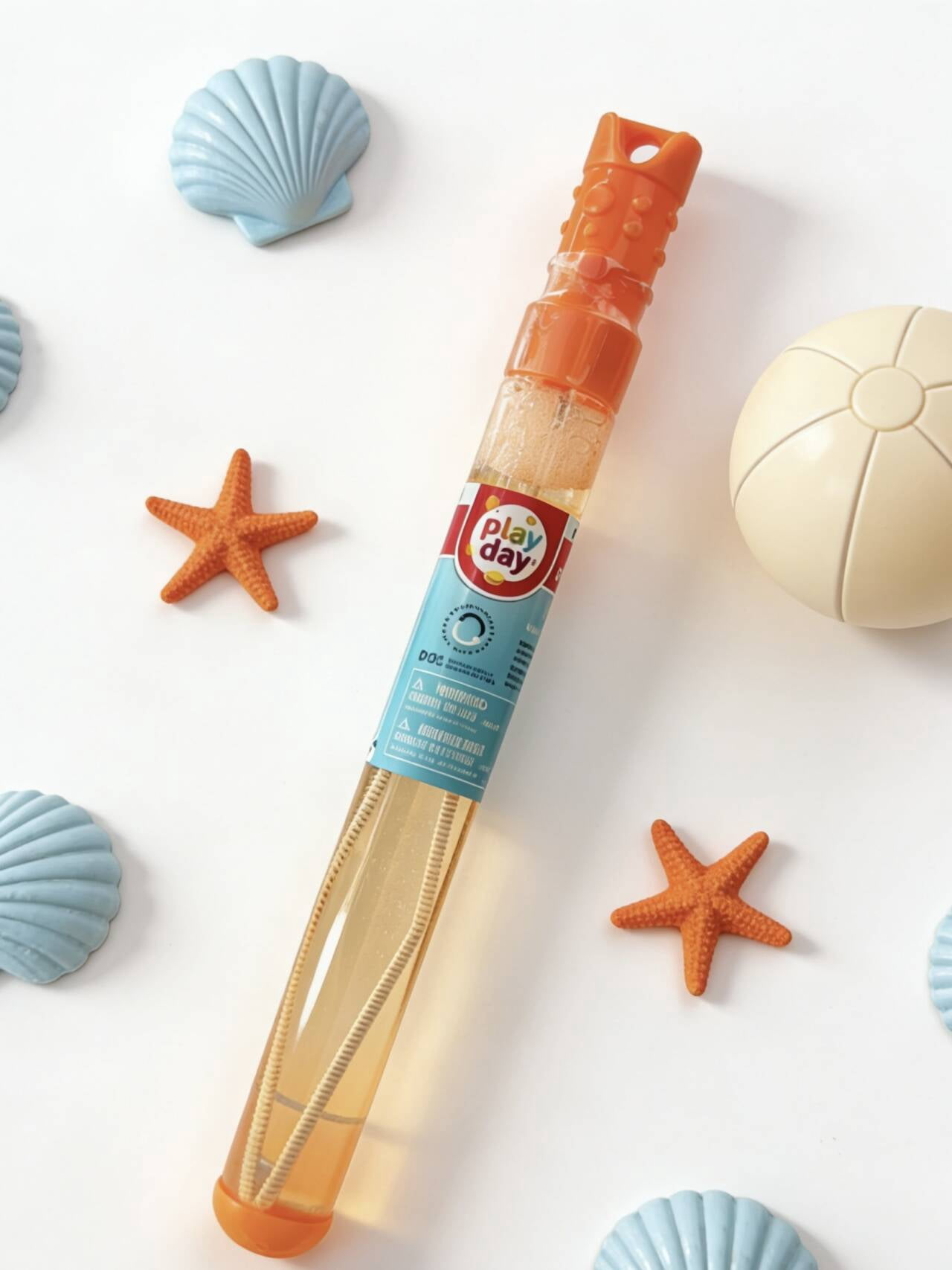 Play Day 1 Pc 5 Floz Orange Bubble Wand 148ml