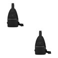 thumbnail image 4 of kurtrusly Hands Free No Burden Outdoors Chest Bag Soft Polyster Large Capacity Easy To Carry Chest Bag For Men black 2Set, 4 of 6