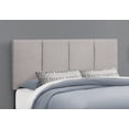thumbnail image 2 of Monarch Specialties Bed, Queen Size, Platform, Bedroom, Frame, Upholstered, Linen Look, Wood Legs, Grey, Transitional, 2 of 4