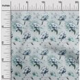 thumbnail image 1 of oneOone Polyester Spandex Sky Blue Fabric Florals Craft Projects Decor Fabric Printed By The Yard 56 Inch Wide-4TS, 1 of 4