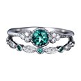 thumbnail image 2 of DPTALR Band Diamond Ring Stainless Steel Inlaid With Diamond To Metabolism Lymphatic Drainage Ring, 2 of 3