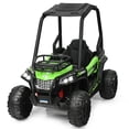 thumbnail image 4 of Gymax 12V Batter Powered Kids Ride on Car UTV Truck w/ Remote Control Music MP3 Green, 4 of 10