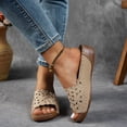 thumbnail image 4 of Mepaouo Orthopedic Sandals for Womens Hollow Wedge Platform Slides Arch Support Walking Slippers, 4 of 8