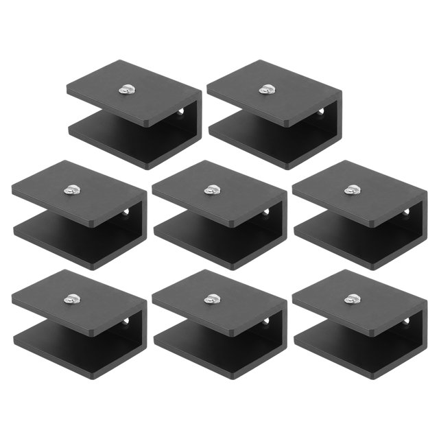 SHISUYAN 8Pcs Glass Shelf Holder Support Bracket Heavy Duty Glass Shelf Bracket