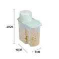 thumbnail image 2 of Wzzjkit Food Storage Containers with Lids Kitchen Multi-grain Storage Tank Food Dry Goods Storage Box Plastic Sealed Tank Proof Insect-proof Tank Cereal Containers Storage, 2 of 2
