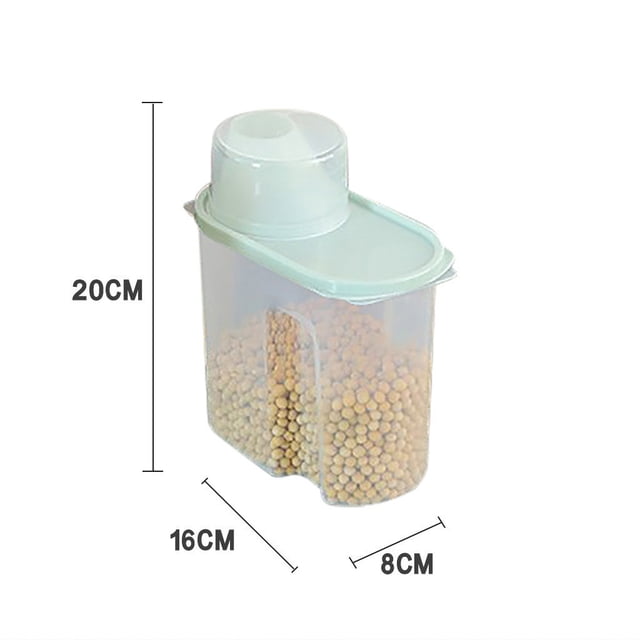 Bdday Organisateurs et Rangement de Cuisine Réservoir de Rangement Multigrains pour Cuisine Boîte de Rangement pour Aliments et Produits Secs Réservoir Scellé en Plastique Étanche Anti-Insectes Réservoir Multigrains Organisateurs de Thé et Rangement