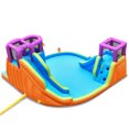 thumbnail image 4 of Patiojoy Inflatable Water Park Double Water Slide Blow Up Bouncer with Climbing Wall & 950W Blower, 4 of 6