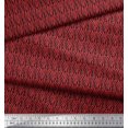 thumbnail image 3 of Soimoi Red Poly Georgette Fabric Wild Animal Skin Small Decor Fabric Printed BTY 52 Inch Wide, 3 of 3