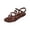 Wine Sandals for Women, variant on Hopeusnice Sandals for Women Flat Heel Breathable Soft Open Toe Non-Slip Women's Sandals Trendy PU Materials Summer Shoes for Beach Buckle Vacation Shoes Silver 42