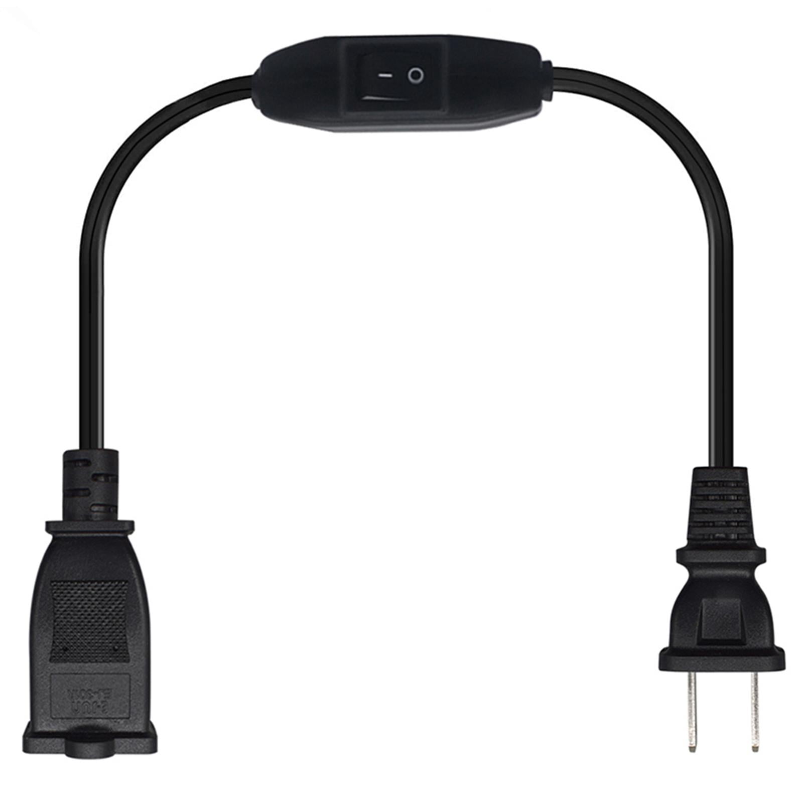 Esquirla 2 Prong/2 Outlet Polarized Extension Cord with Switch 0.3 Meter 13A/125V Cable