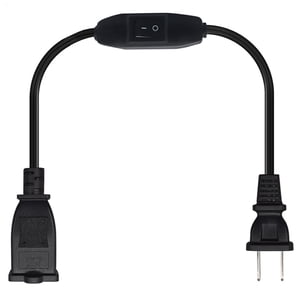 Esquirla 2 Prong/2 Outlet Polarized Extension Cord with Switch 0.3 Meter 13A/125V Cable