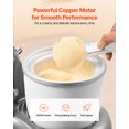 thumbnail image 3 of VEVOR Ice Cream Maker, 1.8 Qt. Capacity, 6-Speed Electric Stand Mixer, with LED Digital Display & Timer, Mixing Paddle, Dough Hook, Splash Guard, for Homemade Frozen Yogurt Fruit Sorbet Gelato, Grey, 3 of 9