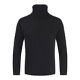 thumbnail image 2 of IROINNID Men's Turtleneck Long Sleeve Jumper Mid-Length Solid Color Knit Pullover Autumn And Winter Daily Commuting Trend Personality High Neck Sweater, 2 of 3