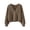 Khaki, variant on Hontri Cardigan Sweaters for Women Womens Solid Color Sweater Women Vintage Tops Loose Outer Wear V Neck Short Knitted Cardigan Ja Clearance Red One Size