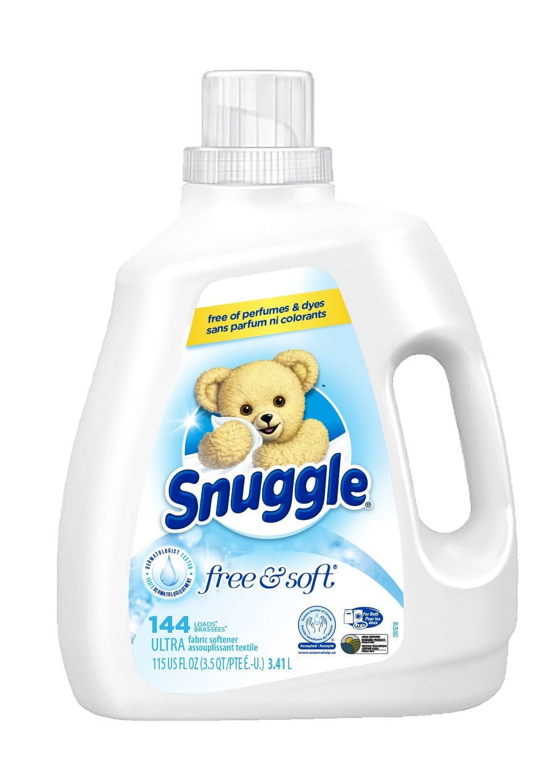 Snuggle Liquid Fabric Softener, Free & Soft 144WL