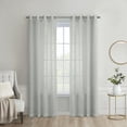 thumbnail image 1 of Loft Living Banan Sheer Grommet Single Curtain Panel 52 x 108 in Light Grey, 1 of 6