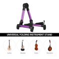 thumbnail image 4 of Zootealy Support de Guitare en Alliage d'Aluminium Ajustable pour Instruments Folkloriques Classiques - Support Violet à Cadre en A - Conception Pliable - Logo Disponible pour Personnalisation, 4 of 7