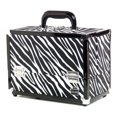 thumbnail image 1 of Caboodles 11.25 Inches Zebra Print Cosmetic Train Case with Mirror - 2 Tray, 1 of 2