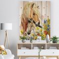 thumbnail image 3 of Design Art - Horse and Foal with Meadow, 3 of 5