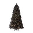 thumbnail image 1 of Home Heritage Snowdrift 6.5 Ft Pre-Lit Artificial Christmas Holiday Tree, Black, 1 of 9