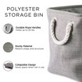 thumbnail image 2 of Design Imports CAMZ37876 16 x 16 x 15 in. Lattice Round Polyester Storage Bin, Brown - Large, 2 of 8