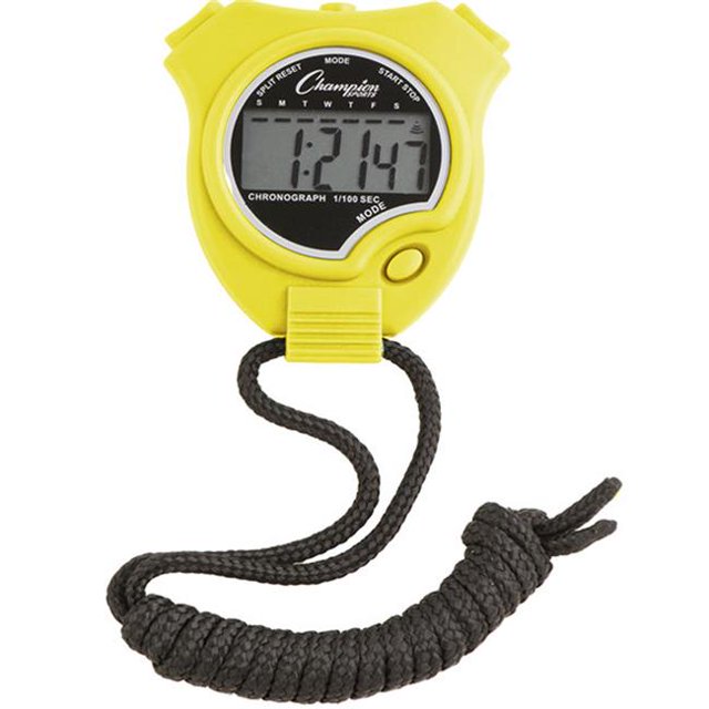 Champion Sports 910NYL Stop Watch, Neon Yellow