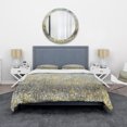 thumbnail image 2 of Designart 'Glam Rain Abstract IV' Glam Bedding Set - Duvet Cover & Shams, 2 of 4