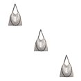 thumbnail image 4 of kurtrusly 1/2/3 Wide Application Convenient And Practical Chain Handbag For Women - Foldable Shoulder Bag Fashion PU Chain Shoulder Bag silvery 3PCS, 4 of 6
