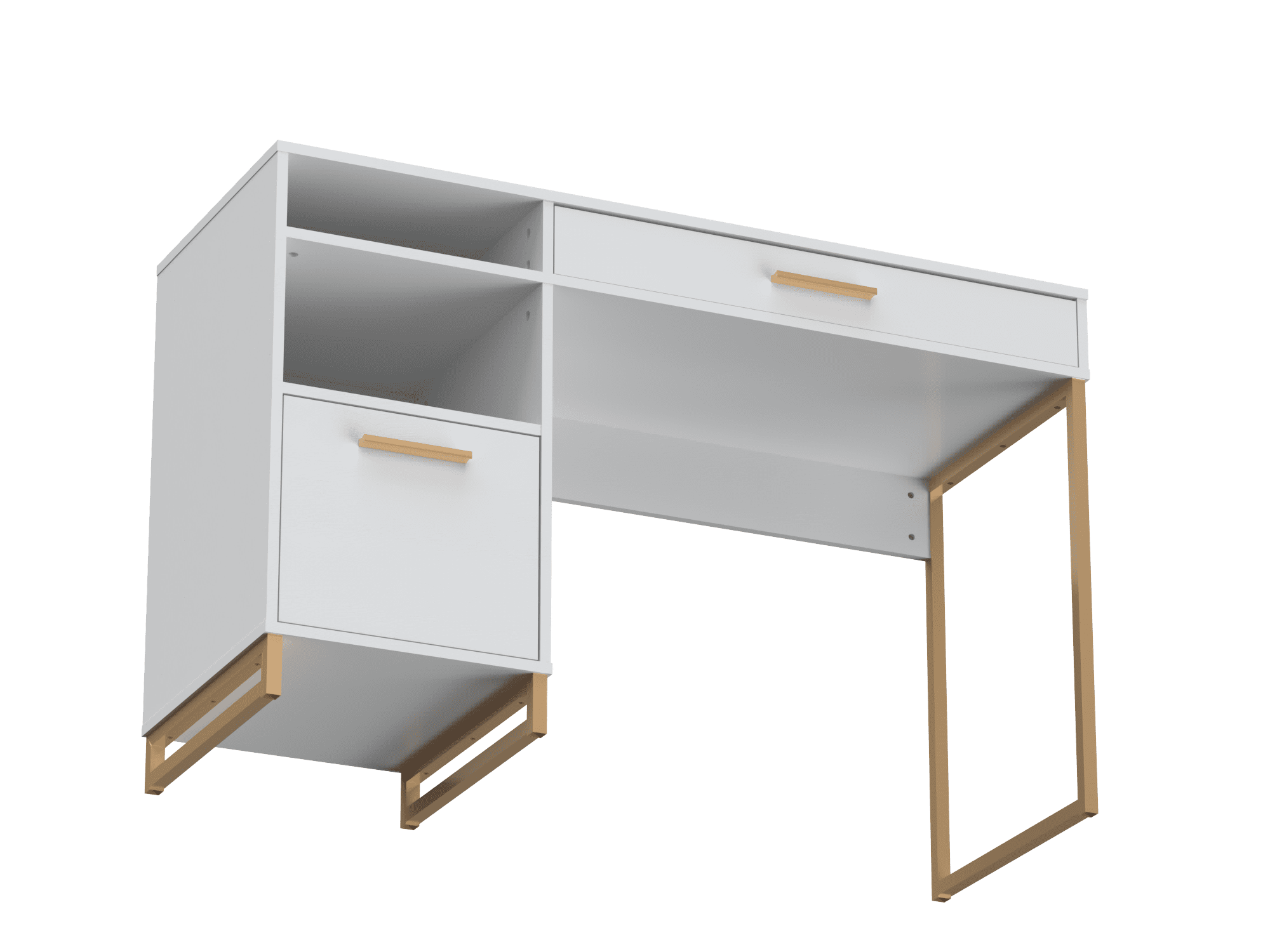 Mainstays Bureau d’écriture en bois et métal avec 1 tiroir et 1 porte pour adulte adolescent, 29,92 po.