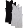 thumbnail image 1 of MENS 5 PACK A-SHIRTS - BLACK AND GRAY, Small, ASSORTED, 1 of 10