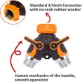 thumbnail image 3 of Two Way Heavy Duty Garden Hose Splitter - All Metal, 3 of 5