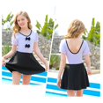 thumbnail image 4 of Hiiyo Maillot de Bain une-Pièce pour Grande Fille Robe de Bain avec Short Intégré Maillot de Bain Tenue de Bain, 4 of 8