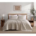 thumbnail image 1 of Social Standard by Sanctuary 3 Piece Quilt Set, Chambray Weave, Geo Diamond Quilt Pattern, Easy Care, Wrinkle Resistant, 1 of 3