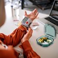 thumbnail image 4 of SuoKom Pills Organizer Airtight Pills Box Pills Dispenser Home Travel Supplement Holder Portable Compact Pills Box, 4 of 7