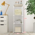 thumbnail image 2 of Transemion Portable Pet Playpen Panel Cage Fence Metal Guinea pig Wire White Dense Grid 1Set, 2 of 6