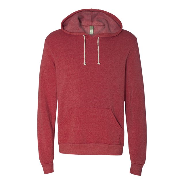 Alternative Mens Challenger Eco-Fleece Hooded Sweatshirt 9595, M, Eco True Red