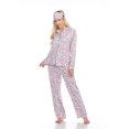 thumbnail image 1 of White Mark Pyjama Trois Pièces à Boutons pour Femme, 1 of 5