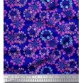 thumbnail image 1 of Soimoi Poly Georgette Fabric Flower Artistic Decor Fabric Printed Yard 42 Inch Wide, 1 of 3