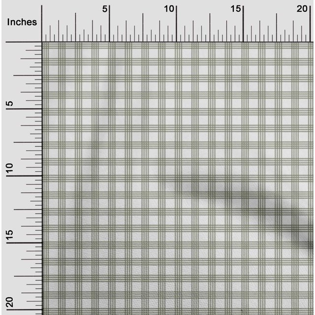 oneOone Cotton Poplin Fabric Gingham Check Print Fabric BTY 56 Inch Wide