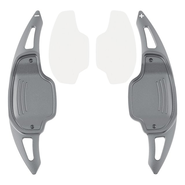 Steering Wheel Paddle Shifter Covers For Chevy Camaro 12-15 Aluminium Grey