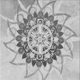 thumbnail image 1 of Ahgly Company Tapis d'Intérieur Lavable à la Machine, Carré, Transitionnel, Gris, Tapis de Zone, 8 Pieds Carré, 1 of 7