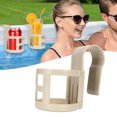 thumbnail image 1 of Pool Drink Holder, Sturdy Handle Lightweight Strong Load Bearing Poolside Cup Holder Round Shape  for Drinks, 1 of 8