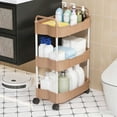 thumbnail image 4 of QTOCIO Kitchen Storage Carts 3 Layer With Armrests Storage Rack Bathroom Toilet Toiletries Storage Carts Suitable For Kitchens Bathrooms And Living Rooms, 4 of 4
