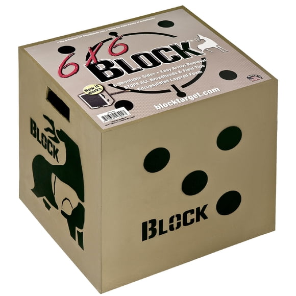 Cibles de Bloc B56700 Flèche à 6 Côtés Cible de Tir à l'Arc avec Technologie de PolyFusion
