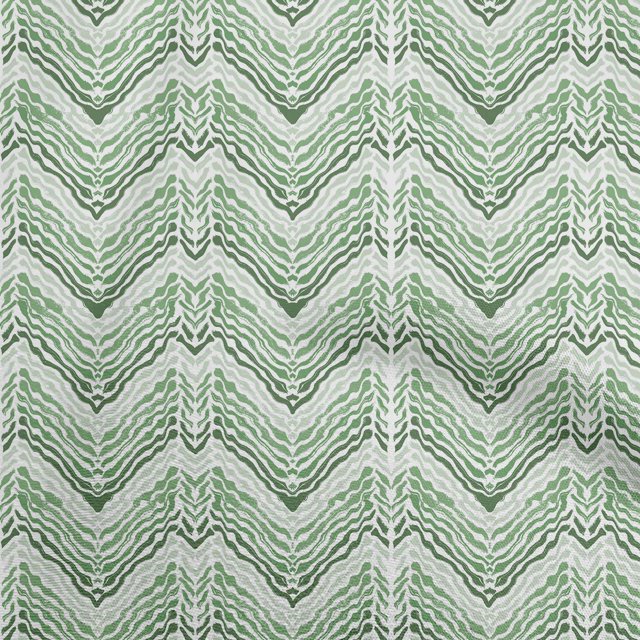 oneOone Rayon Green Fabric Chevron Sewing Craft Projects Fabric Prints By Yard 56 Inch Wide