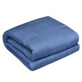 thumbnail image 3 of Gymax Couverture Pondérée Rafraîchissante 10 lbs 41 Pieds' x 60 Pieds' Version de Luxe Bleue, 3 of 8